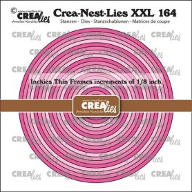Crealies Crea-Nest-Lies XXL Inchies kreisen dünne Rahmen