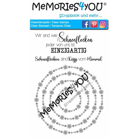 Memories4you Stempel (A6) "Schneekreise"