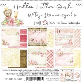 Paper Collection Set 6"*6" Hello Little Girl