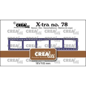 Crealies Xtra Filmstreifen wellig klein CLXtra78