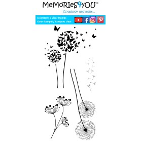 Memories4you Slimline - Stempel " Pusteblume "