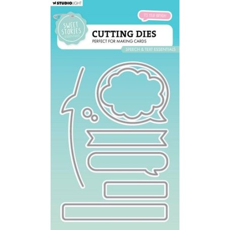 Studio Light Cutting Die Speech&tekst essent. Sweet Stories nr.821 SL-SS-CD821 141x96mm (