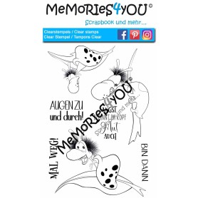 Memories4you A6 Stempel "Cartoon Schnecke"