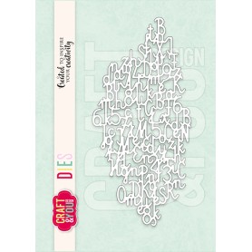 Craft & You - Stanzschablone - Buchstaben Hintergrund