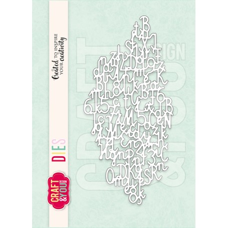Craft & You - Stanzschablone - Buchstaben Hintergrund