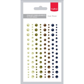 Adhesive Halfpearls Set - Halbperlen 4 colours