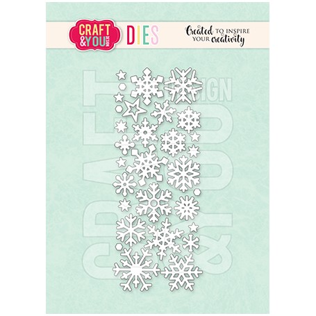 Craft & You - Stanzschablone -  Small Snowflakes