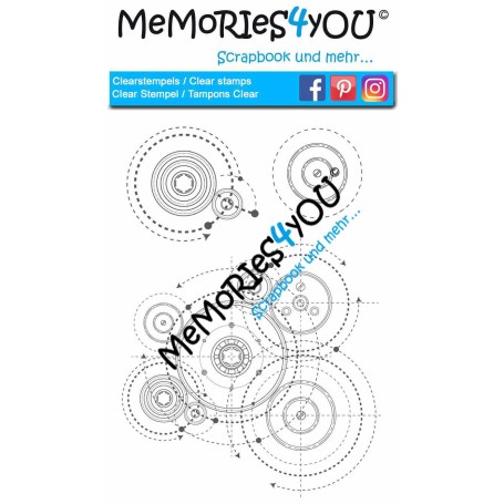 Memories4you Stempel (A6) "Geometric"