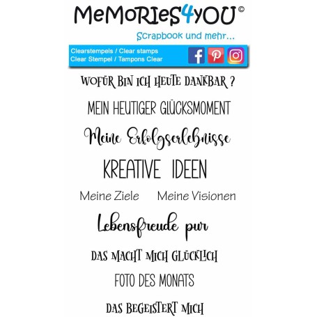 Memories4you Stempel (A6) "Journaling"