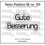 Gute Besserung 27 x 11 - 54 x 14 mm.