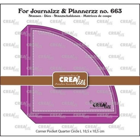 For Journalzz & Plannerzz Dies Corner Pocket Quarter Circle Large