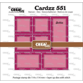 Cardzz Dies Postage Stamp Frame Jette