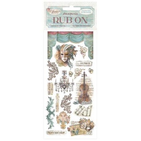 Venice City of Art Rub-On 4x8,5 Inch Masks
