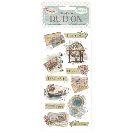 Venice City of Art Rub-On 4x8,5 Inch Letters