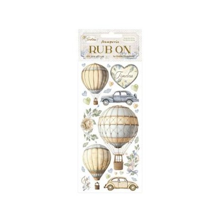 Stamperia Timeless Rub-On 4x8,5 Inch Air Balloons