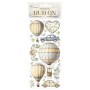 Stamperia Timeless Rub-On 4x8,5 Inch Air Balloons