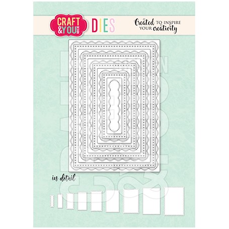 copy of Craft & You - Stanzschablone - Rectangles Base Decorative Stiches