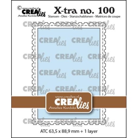 Crealies • Cutting Die Atc With Postage Stamp Border