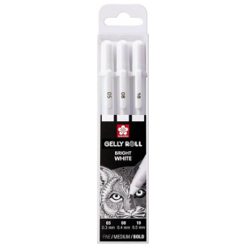 Sakura - Gelly Roll Gelstift - Weiß - 3er Pack