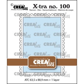 Crealies Stanzform - X-tra Nr. 100 ATC - mit Briefmarkenrand