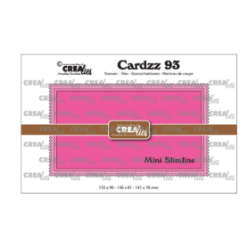 Crealies • Cardzz Mini Slimline M with Postage Stamp Border