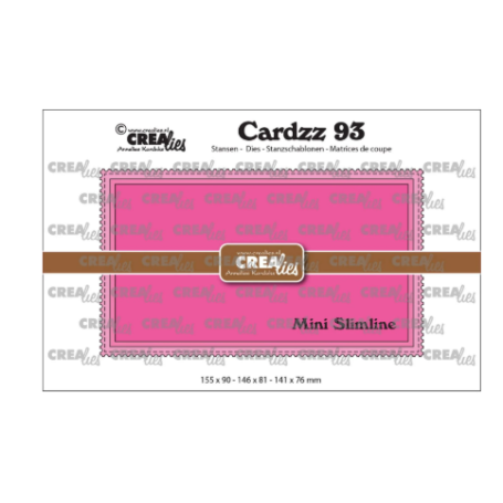 Crealies • Cardzz Mini Slimline M with Postage Stamp Border