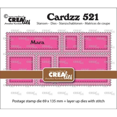 Crealies • Cardzz Postage Stamp Frame Mini Slimline Mara
