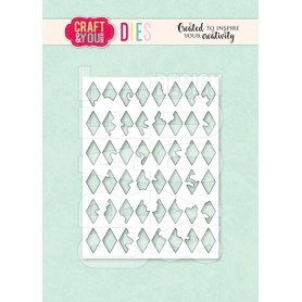 Craft & You - Stanzschablone - Rhombus Background