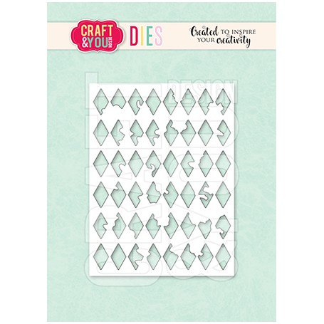 Craft & You - Stanzschablone - Rhombus Background