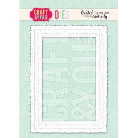 Craft & You - Stanzschablone - Old Photo Frame 9x13 cm