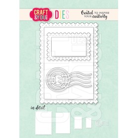 Craft & You - Stanzschablone - ATC Frame with stamp