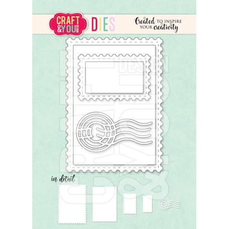 Craft & You - Stanzschablone - ATC Frame with stamp