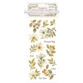 Whispering Woods Rub-On 4x8,5 Inch Magnolia