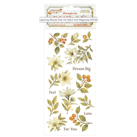 Whispering Woods Rub-On 4x8,5 Inch Magnolia