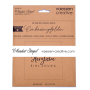 Mundart Stempel • Prägeschablone Deutsche Text "Herzliche Einladung"
