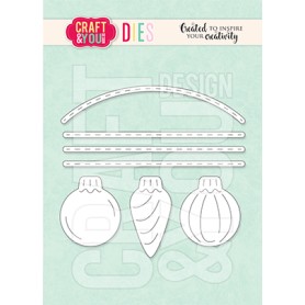 CUTTING DIES - Set of christmas balls