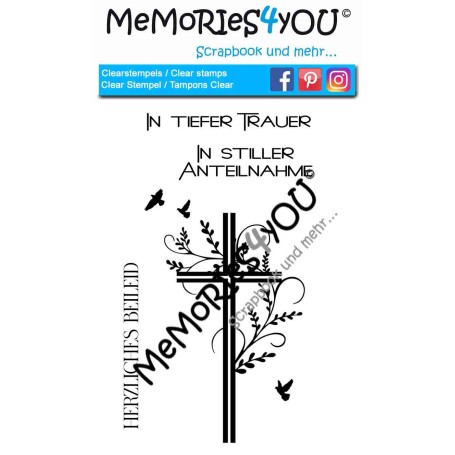 Memories4you A6 Stempel "Trauer"