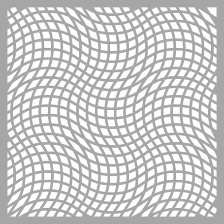 Memories4you Stencil (15x15) "Geometric Wellen"