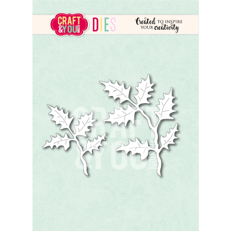 Craft & You - Stanzschablone - Cutting die - Big Holly Leaves set