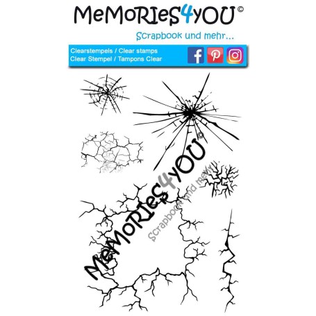 Memories4you Stempel (A6) "Risse"