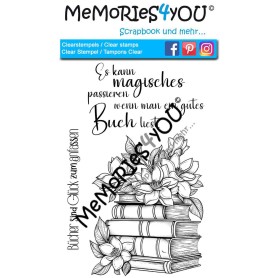Memories4you A6 Stempel "Bücher"