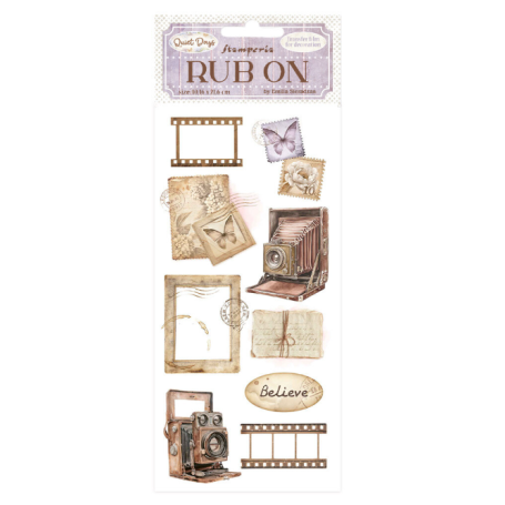 Quiet Days Rub-On 8,33x2,36 Inch Vintage Photography