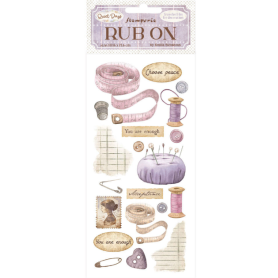 Quiet Days Rub-On 8,33x2,36 Inch Sewing