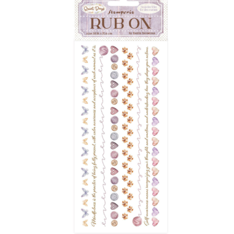 Quiet Days Rub-On 8,33x2,36 Inch Cozy Borders