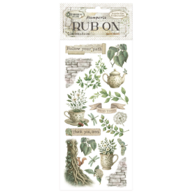 Herbarium Silvae Rub-On 8,33x2,36 Inch Tea Time