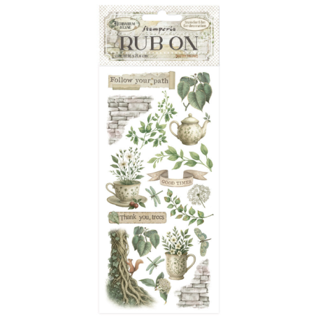 Herbarium Silvae Rub-On 8,33x2,36 Inch Tea Time