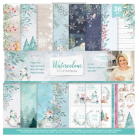Watercolour Christmas 12x12 Inch Paper Pad