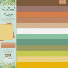 Woodland Friends 12x12 Inch Textured Cardstock Pad