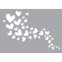 Memories4you Stencil (A6) "Fliegende Herzen"