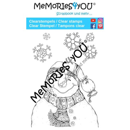 Memories4you Stempel (A7) "Schneemann"